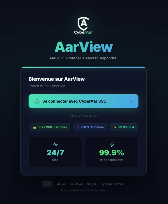 AarView - Portail client AarSOC